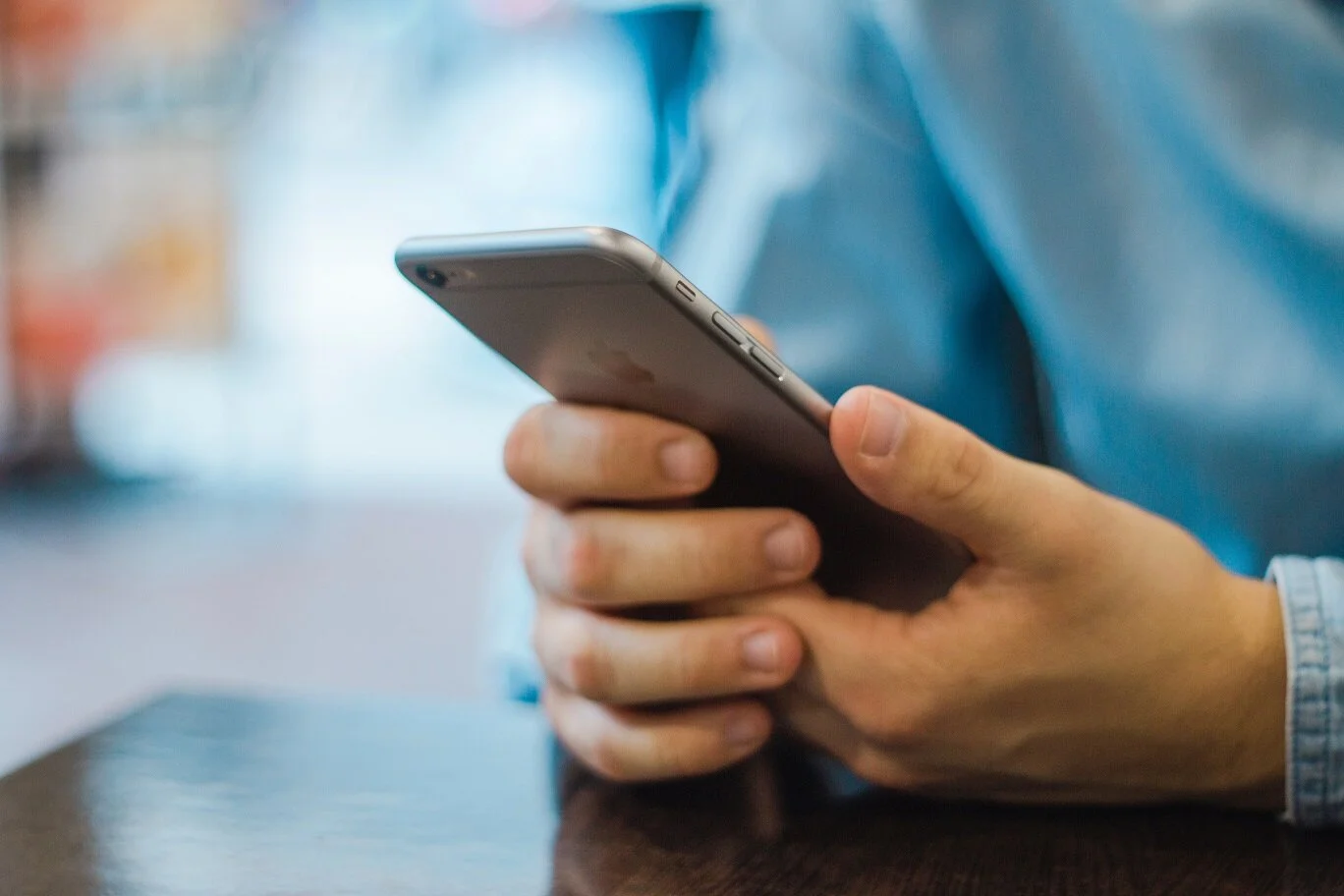 Men using i phone